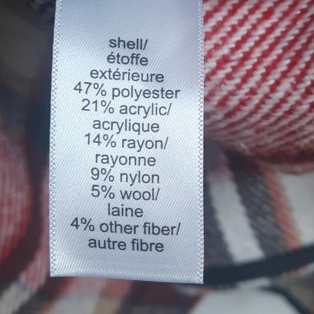 Maurices Red and Black Plaid Flannel Shacket - Picture 9 of 9